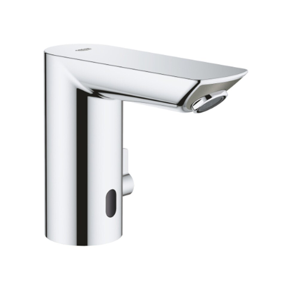 Grohe Baucosmo E Deck Sensor Basin Mixer - 6V Battery, Chrome - 36451000