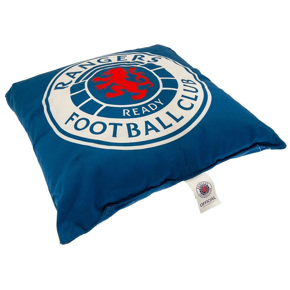 image 1 of Rangers FC Filled Cushion - Royal Blue/White/Red - One Size