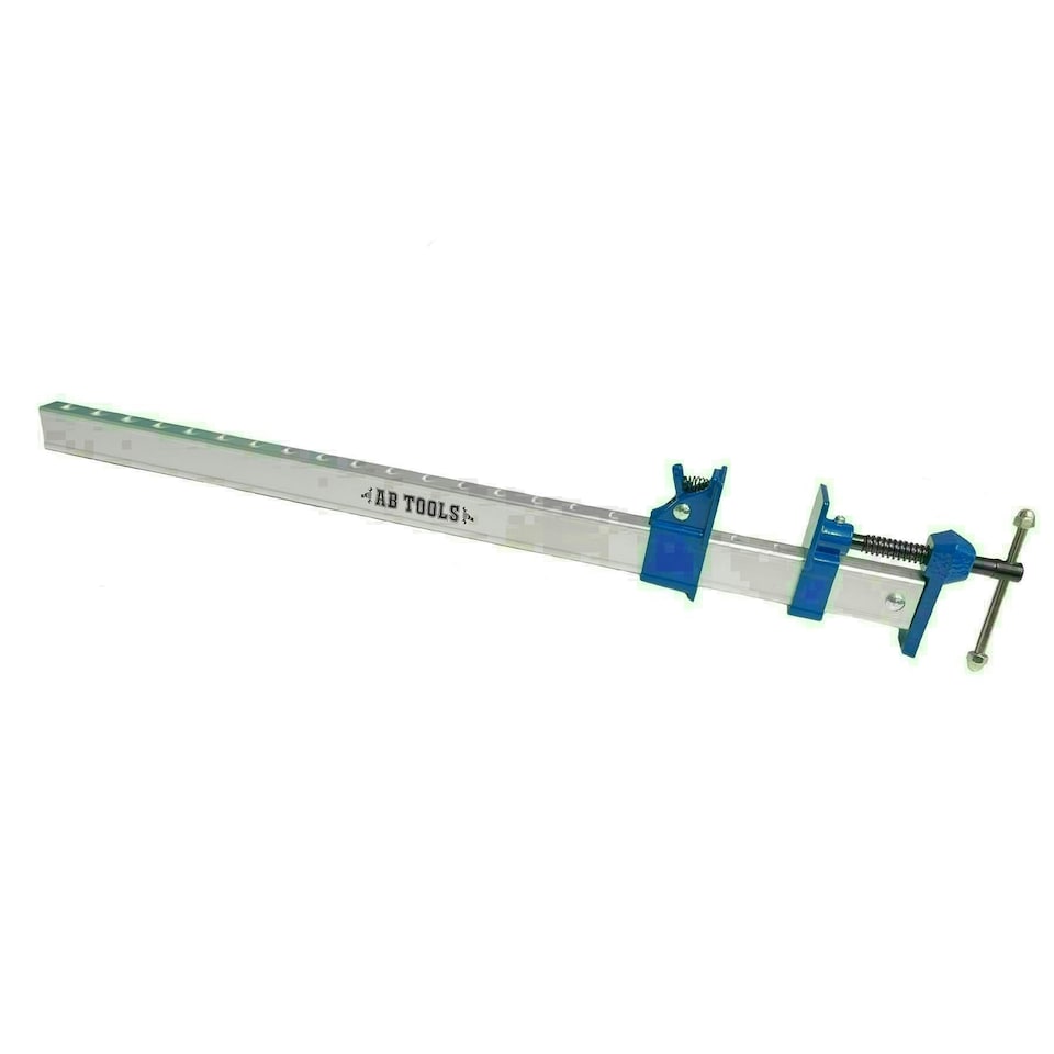 image 1 of 24" (600mm) Aluminium Sash Clamp Grip Bench Work Holder Vice Slide Cramp x 2