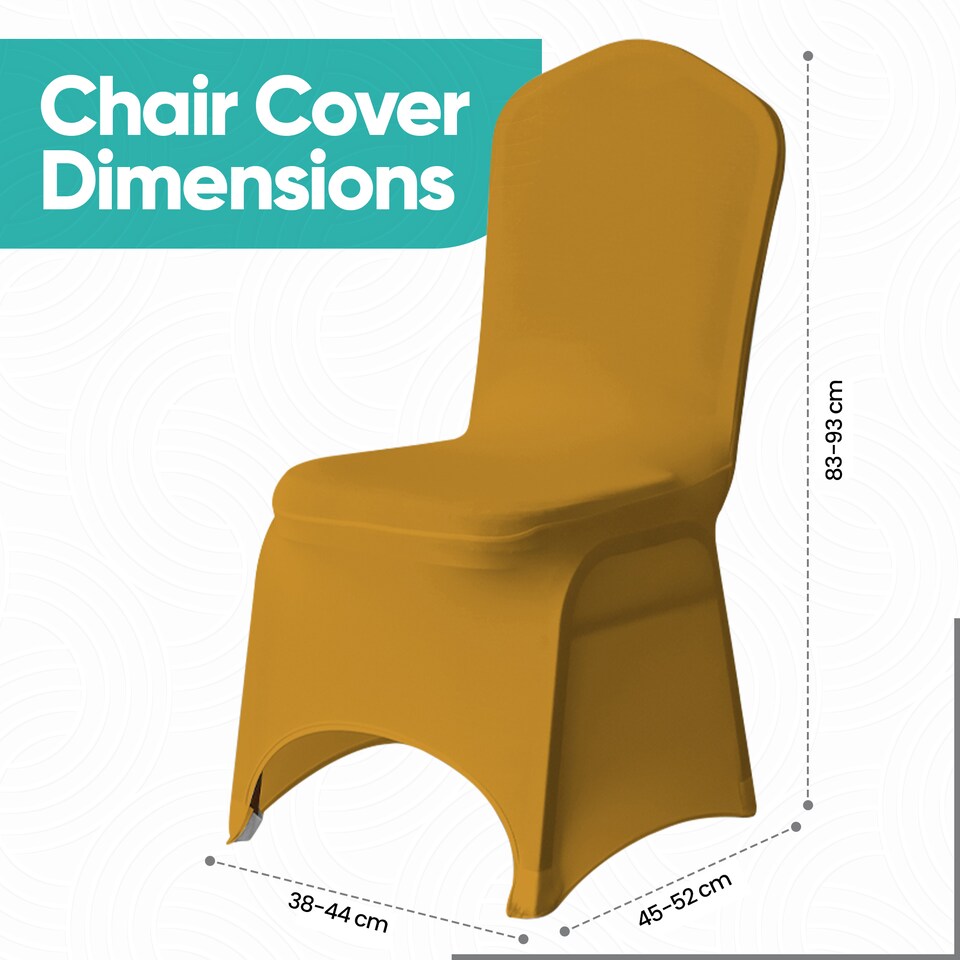 image 1 of Chair Cover Spandex Polyester Stretch Fabric Dining Slipcovers