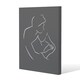 image 2 of Drawing of a couple in one line (Canvas Print)