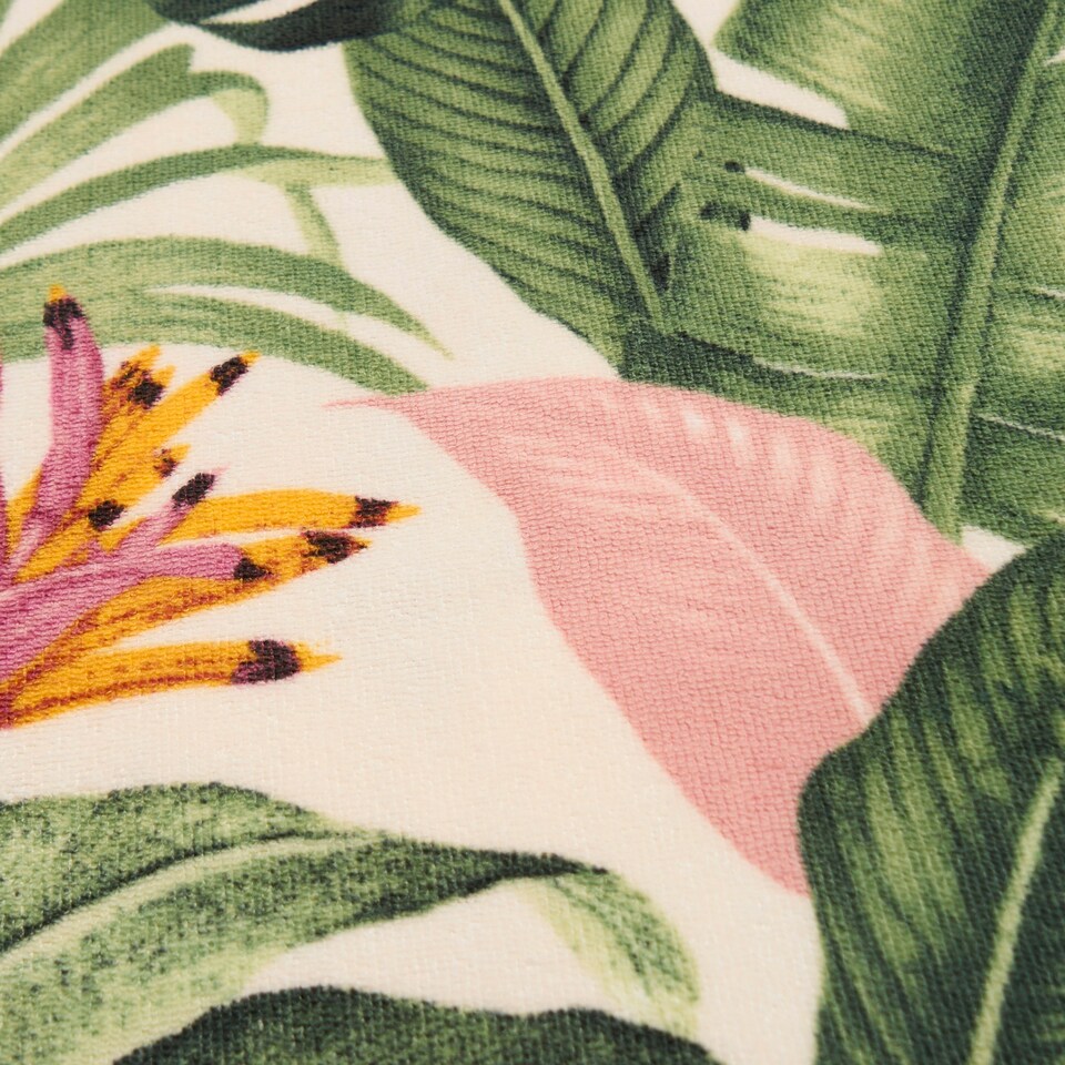 image 1 of OHS Palm Leaf Soft Absorbent Quick Drying Travel Holiday Summer Beach Bath Towel Green