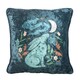 image 1 of Something Different Midnight Hare Square Cushion - Blue - One Size Blue