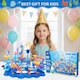 image 10 of 2 in 1 Ocean World and Flower Garden Building Toys 136 PCS STEM Construction Set for Kids