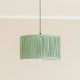 image 1 of ValueLights Jess Green Fabric Ruched Pleated Large Drum Shade