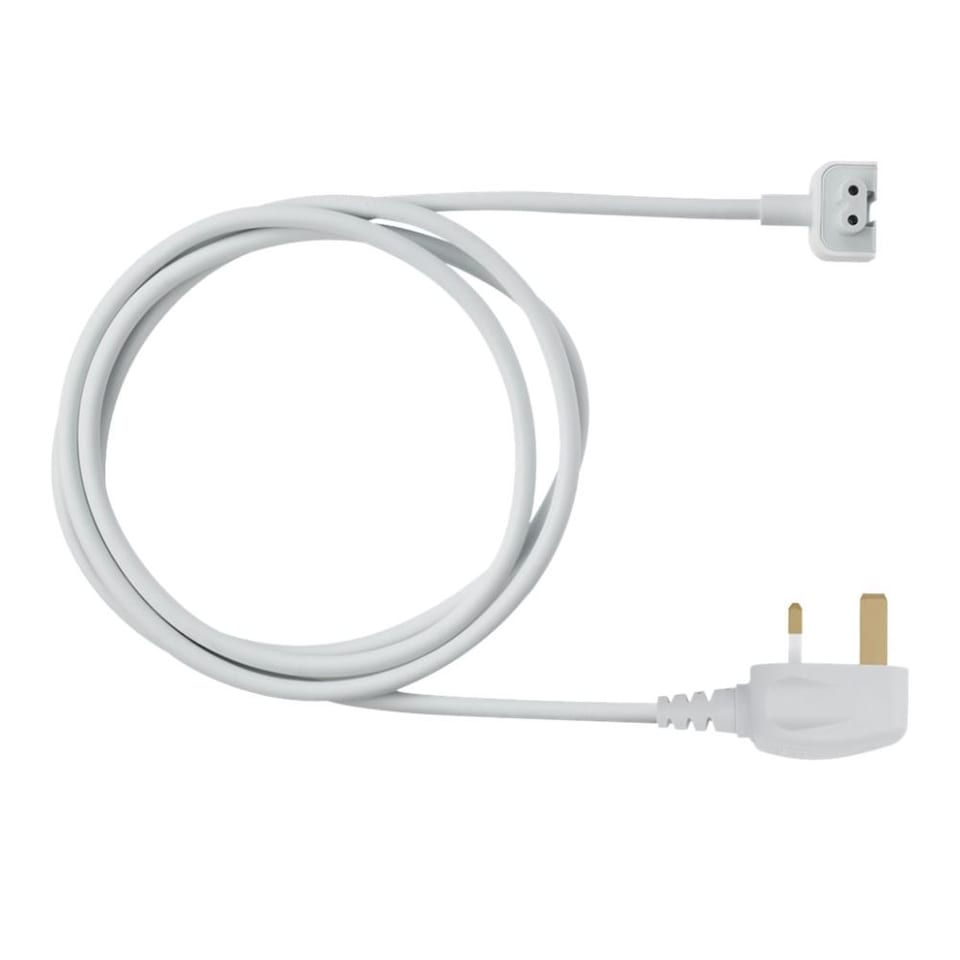 image 1 of Apple Power Adapter Extension Cable 1.8M UK Plug for MacBook White A1689 - MK122B/A | White | White | 1
