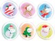 image 1 of Bag of 12 Christmas Spinning Tops