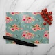 image 2 of Pink Flowers Glass Chopping Board | Multi