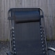 image 4 of Black Multi Position Textoline Zero Gravity Garden Relaxer Chair Lounger