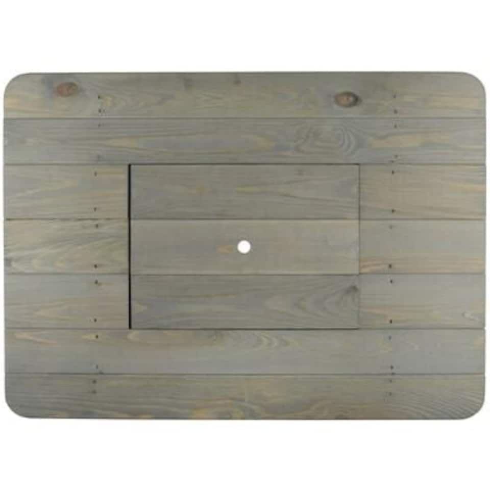 image 1 of Outdoor Beer Party Table Wood Wood Grey
