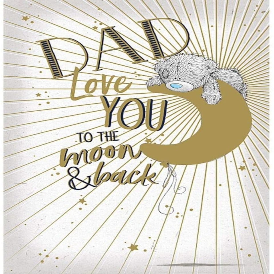 image 1 of Dad Love You To The Moon Father's Day Card