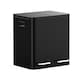 image 1 of VonHaus Cream 30L Waste & Recycling Kitchen Bin, 2 x 15L Black Compartment Pedal Bin w/ Non Slip Base, Removable In-Bins | Black | Matte Black | 45L