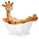 image 1 of 'Bathtime' Giraffe in Bath Tub Figurine Novelty Bathroom Decoration