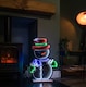image 2 of 60cm Light up Snowman Infinity Christmas Decoration with Multi-Coloured LEDs