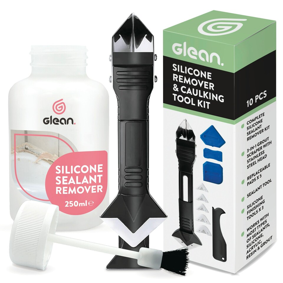 image 1 of Glean Silicone Sealant Remover Gel - 250ml w/ 10-Pack Tool Kit
