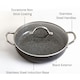 image 2 of Durastone Black 28cm Shallow Casserole Pan with Lid, Oven Safe, All hob Compatible