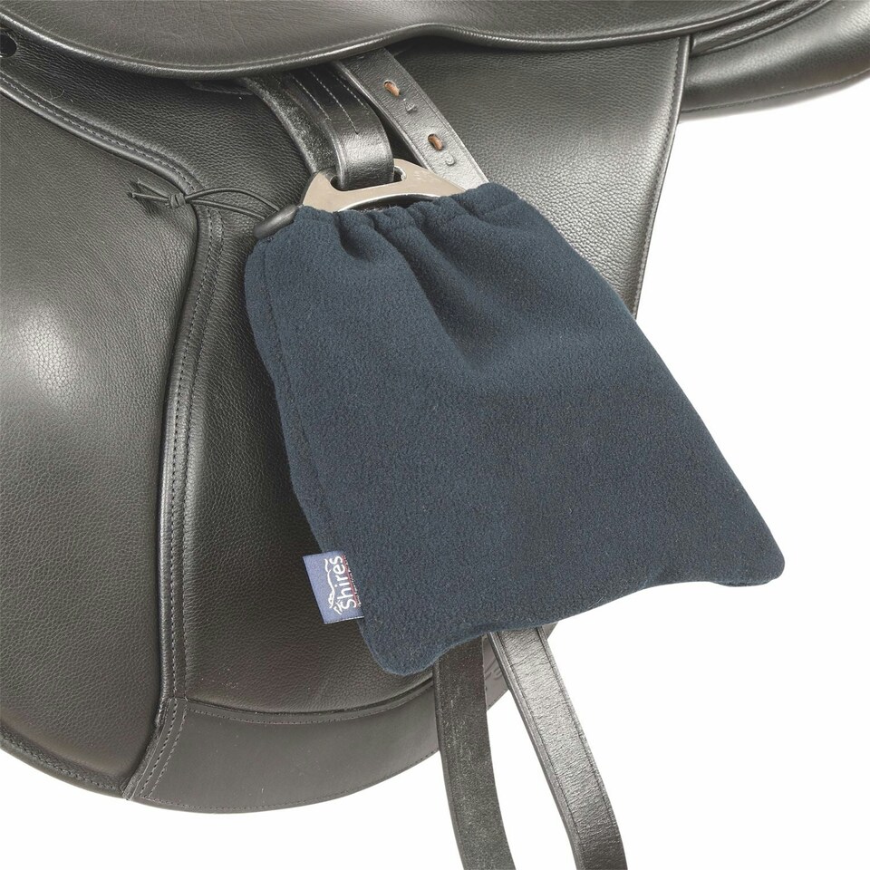 Shires Fleece Stirrup Covers Blue | Colour: Navy Blue
Size: One Size