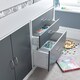 image 2 of Lacy Grey And White Storage Mid Sleeper