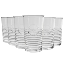Bormioli Rocco Officina 1825 Highball Glasses - 475ml - Pack of 6 | Clear | Clear