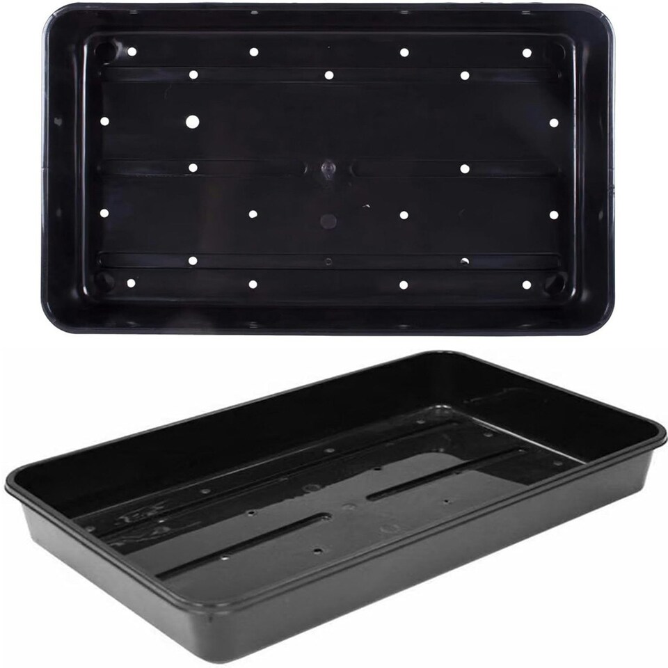 image 1 of 3 Heavy Duty Plastic Seed Trays With Strong Rim For Extra Rigidity Seedling