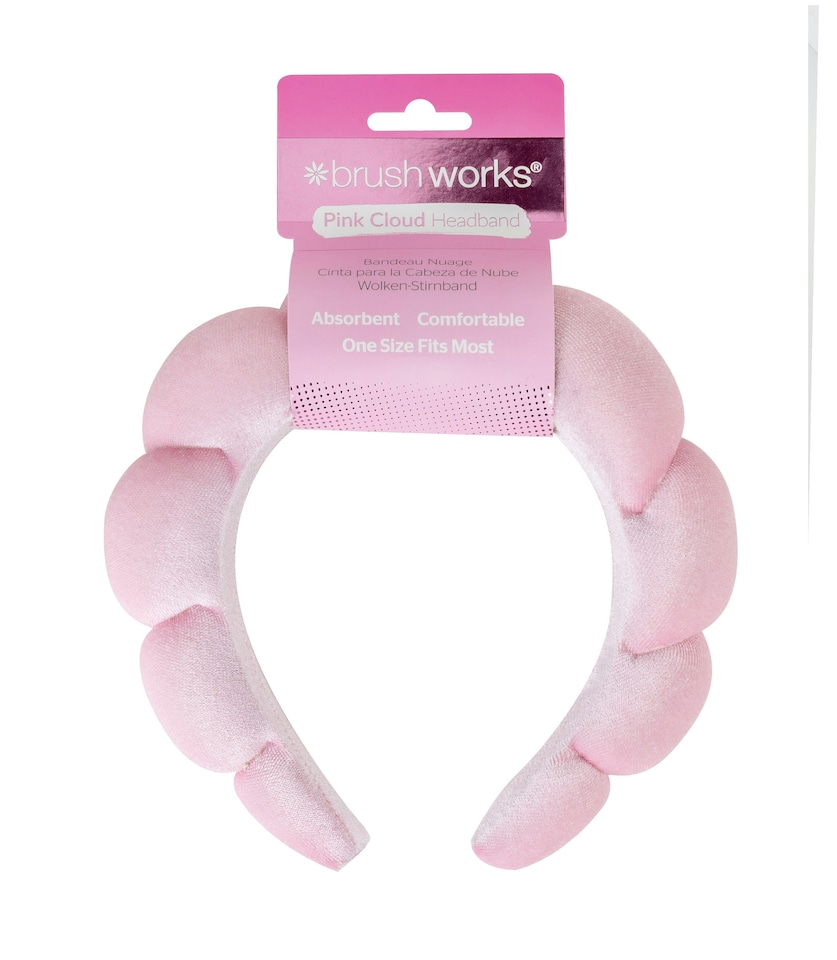image 1 of Brushworks Pink Cloud Headband
