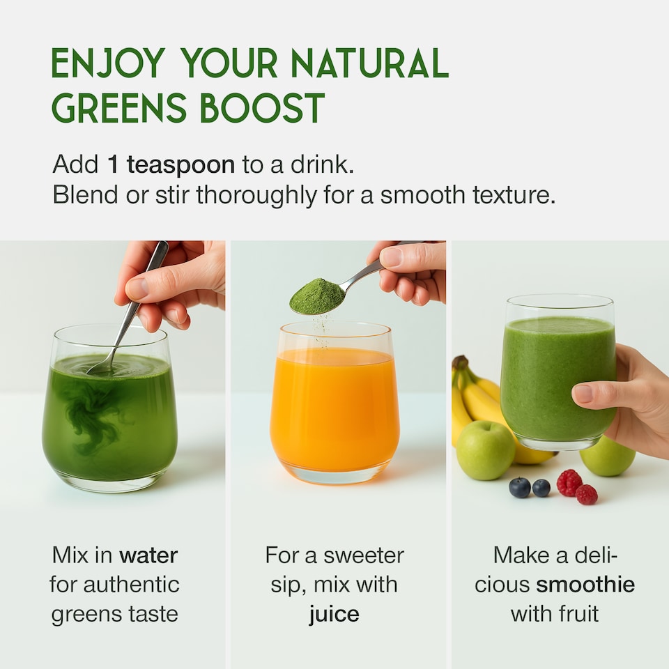 image 1 of SuperSelf Organic Super Greens Powder with 12 Superfoods 200g