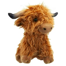 Highlands Cow Soft Toy Cute Plushie Huggable Cuddly Stuffed Toy Gift 23cm Brown