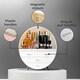 image 4 of Neo Off White 3 Drawer Round Cosmetic Organiser