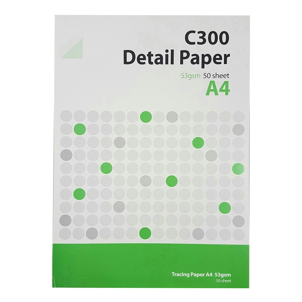 C300 Detail Paper Pad 53gsm A4 50 Sheets