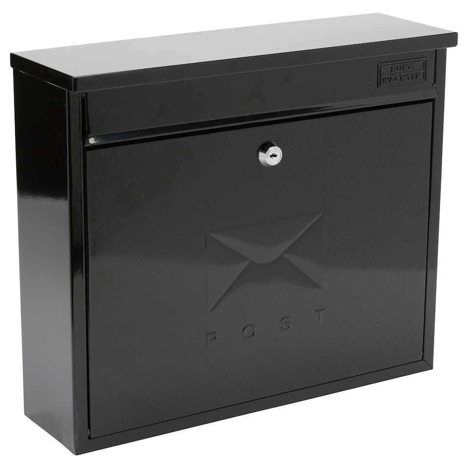 image 1 of Burg-Wachter Elegance Wall Mounted Galvanised Stell Lockable Weatherproof Ppost Box - 36x31x11cm Blue | Midnight Blue