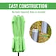 image 6 of Outsunny 4.6m Garden Parasol Double-Sided Sun Umbrella Patio Market Shelter Canopy Shade Outdoor with Cross Base – Green