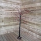 image 9 of 180cm 6ft Christmas Lit Black Twig Tree Red Berry 600 Warm White LED