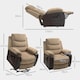 image 7 of HOMCOM Power Lift Riser and Recliner Chair with Remote Control, Brown Brown