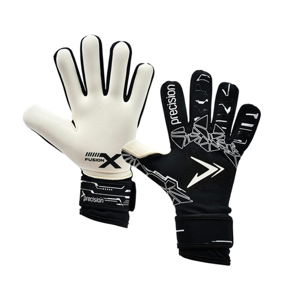 Precision Unisex Adult Fusion X Pro Lite Giga Goalkeeper Gloves - Black/White - 8