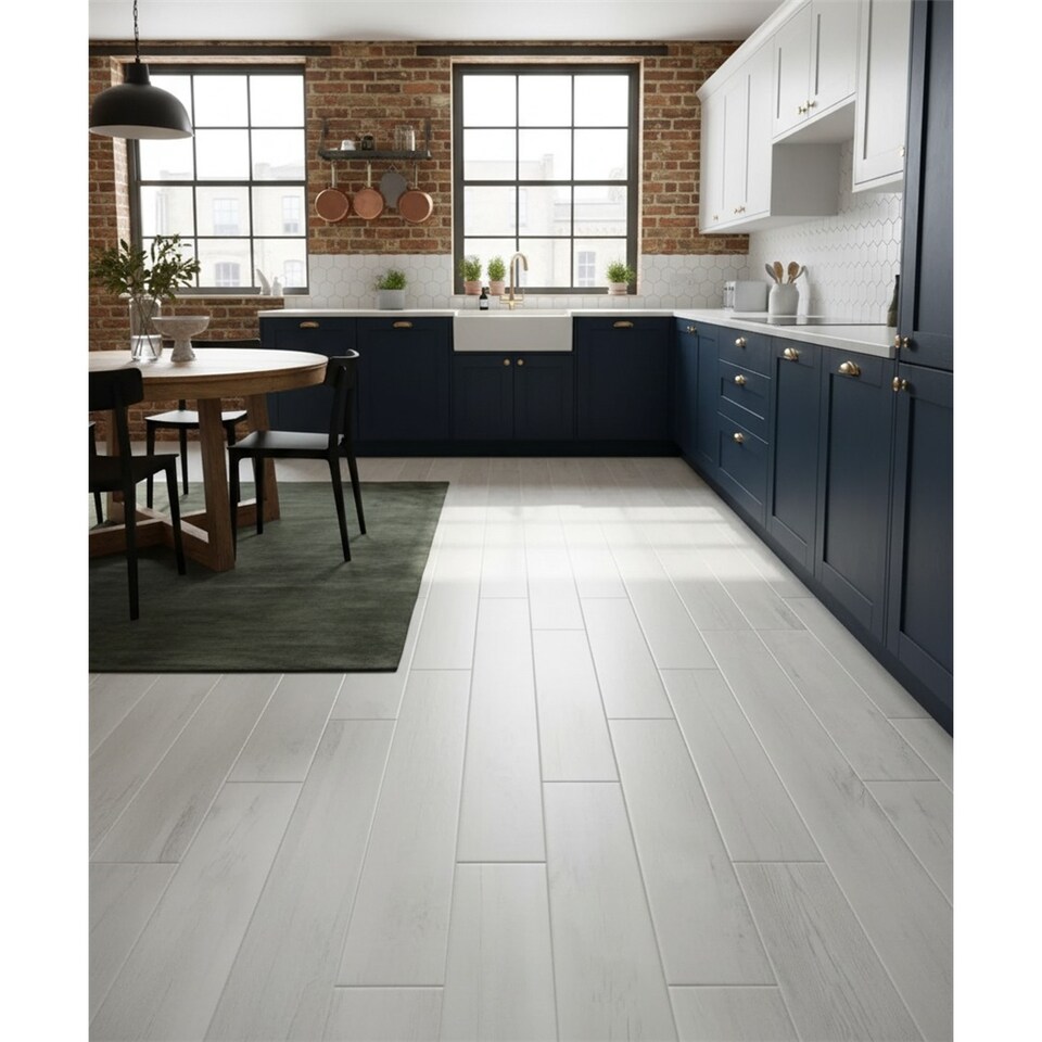 image 1 of Premium Oak Matt Porcelain Wood Effect Floor Tile (45 Pack - 5 Box - 6.1m2 Coverage) - Hallway- Inspired by Latin America