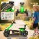 image 7 of AIYAPLAY Pedal Go-Kart for Kids with Silent EVA Wheels, Metal Frame, Green