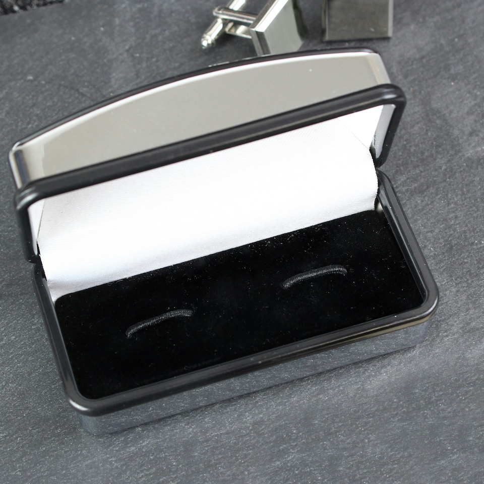 image 1 of Personalised Groomsman Cufflink Box