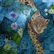 image 3 of Paoletti Majorelle Exotic Duvet Cover Set | Blue | Azure Blue | Super King | 1