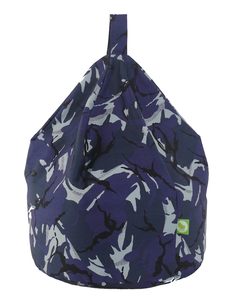 image 1 of Bean Lazy Blue Urban Camo Bean Bag Large Size