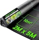 image 1 of Heavy Duty Weed Control Fabric - Landscape Membrane for Garden, Patios & Flower Beds