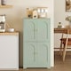 image 7 of HOMCOM 110cm Kitchen Cupboard with 4 Arched Doors and 2 Adjustable Shelves