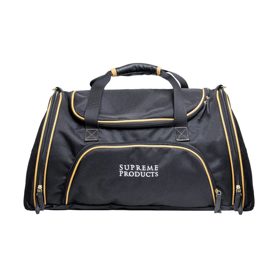 Supreme Products Pro Groom Leather Pad Duffle Bag - Black/Gold - One Size