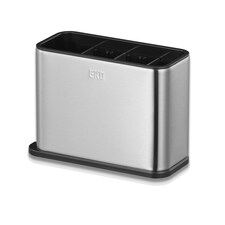 EKO - Kitchen Utensil Holder - Utensil Organiser & Cutlery Drainer for Sink - Customisable Compartments for Cutlery, Gadgets - Stainless Steel Utensil Holder - Perfect for Kitchen