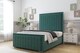 image 2 of Sloomy Pemberton Emerald Plush Bed Frame With Mattress With 50" Upholstered Headboard 3' Single