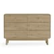 image 9 of Premium Freya 6 Drawer Dresser - Beige