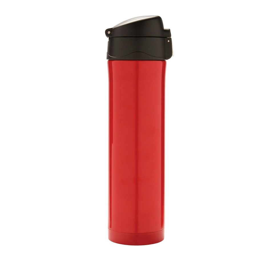 image 1 of XD Collection Lockable Recycled Stainless Steel Vacuum Insulated Flask - Red - One Size