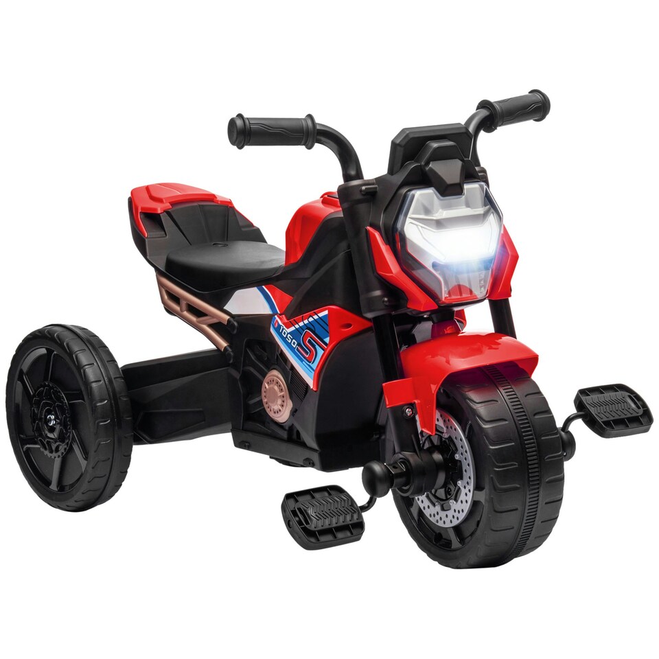 image 1 of AIYAPLAY 3 in 1 Baby Trike with Headlights, Music, Horn - Red