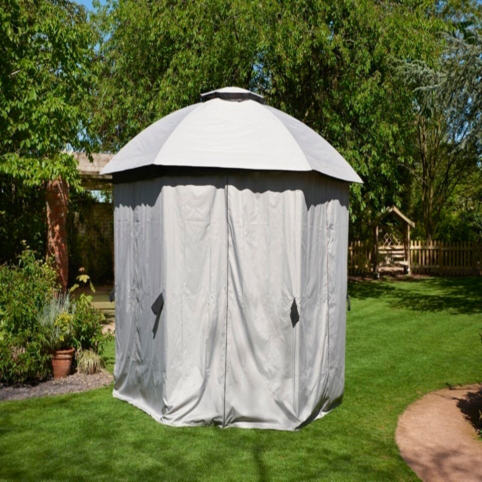 image 1 of Big Hex Gazebo - L1.75 x W1.75 x H260 cm - Grey