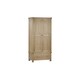 image 2 of Rustic Limed Oak 2 Door 1 Drawer Wardrobe