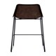 image 3 of Interiors by Premier Elevated And Comfortable Mocha Bar Stool With Black Legs, Sleek Design Kitchen Stool, Contemporary Bar Stool